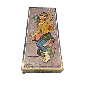 Vtg 1966 Milton Bradley The Mods Jigsaw Puzzle‎ Big Eye Go-Go Era Kwatz Dancer